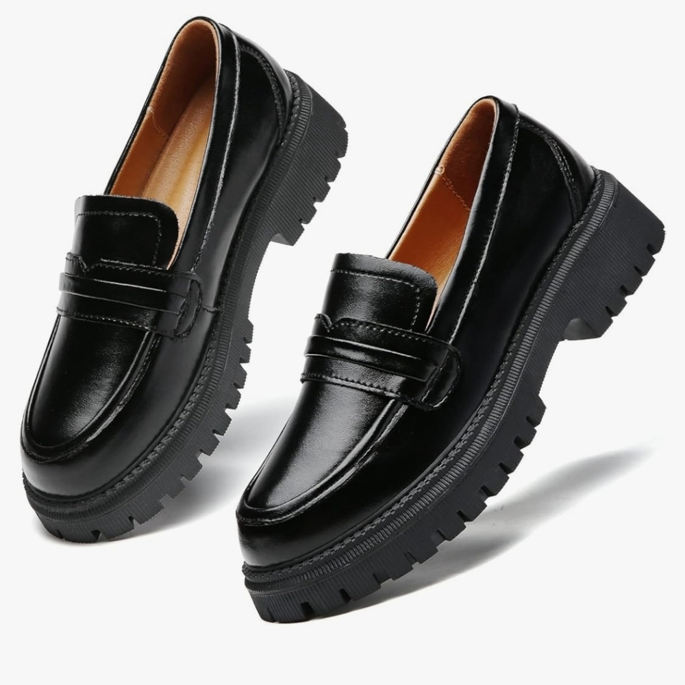 Black Chunky Loafer - Picture 5 of 11